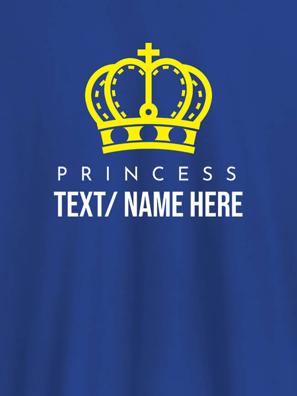 Custom Princess with Your Name On Customized Women Tees
