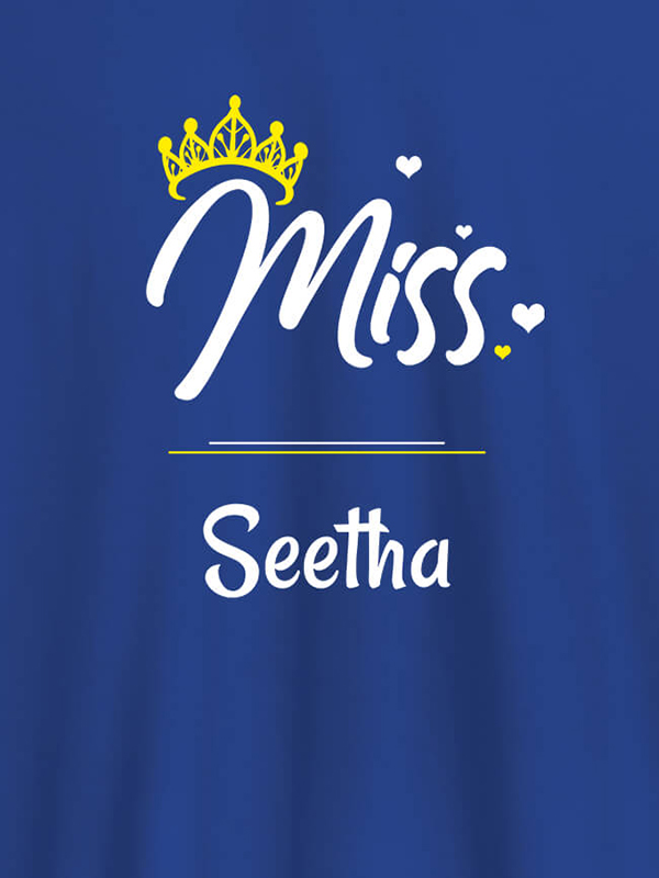 Custom Miss with Your Name On Customized Women Tees