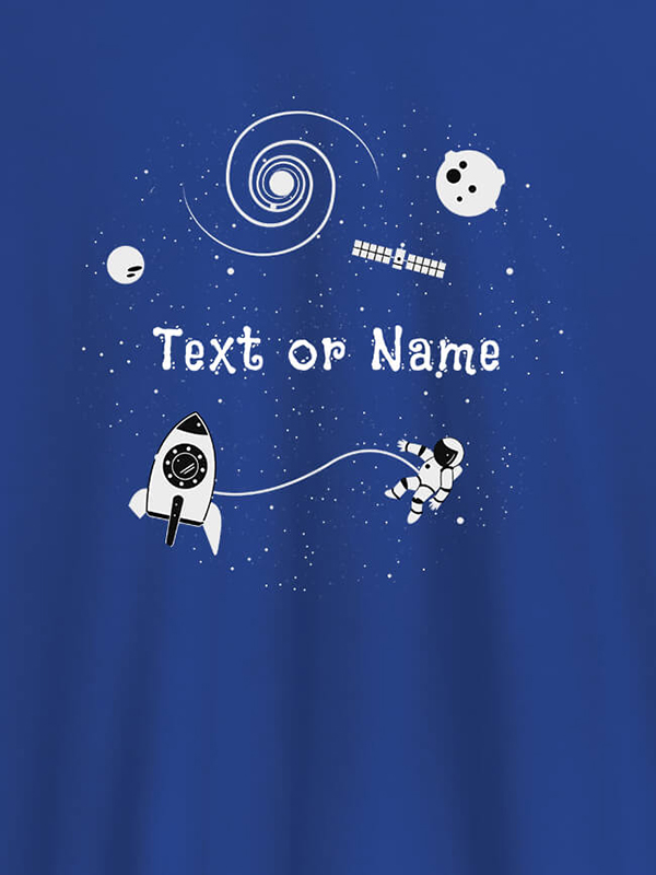 Custom Women Astronaut with Your Name On T-shirts For Women with Name, Text and Photo
