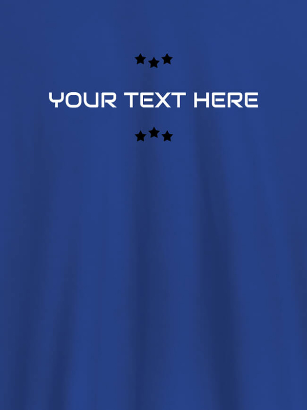 Custom 3 Stars with Your Name On Customized Tshirt for Women