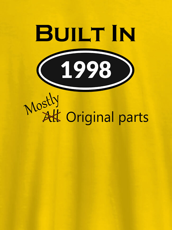 Custom Built In Year Mostly Original Personalised Womens T Shirt