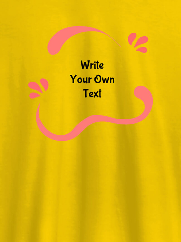 Custom Uneven Wave Design with Your Name On Personalized Women Tees