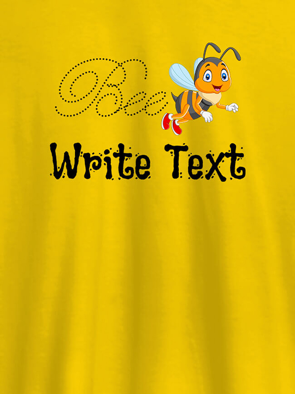 Custom Bee with Your Text On Customized Tshirt for Women