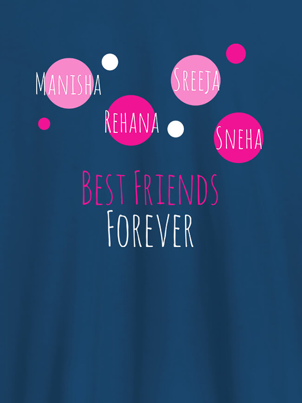 Custom Best Friends Forever Personalised Womens T Shirt