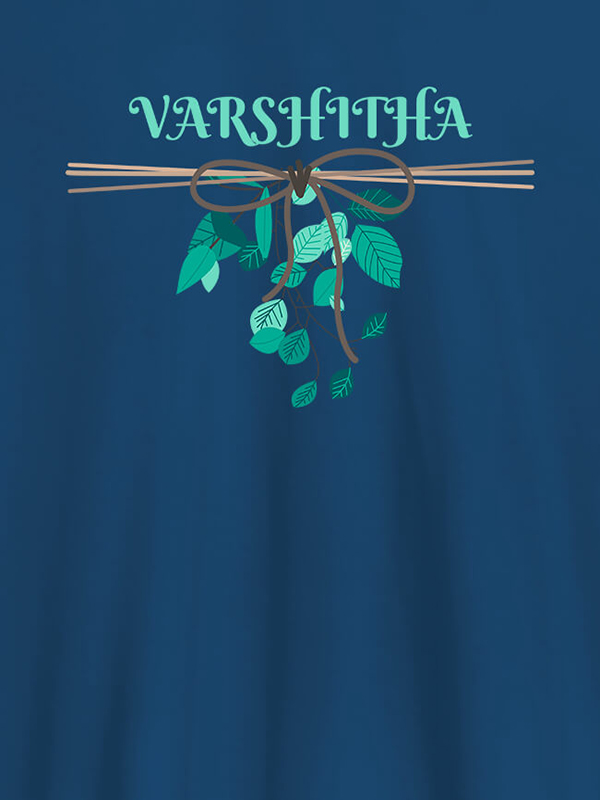 Custom Personalised Womens T Shirt Name With Knot Design