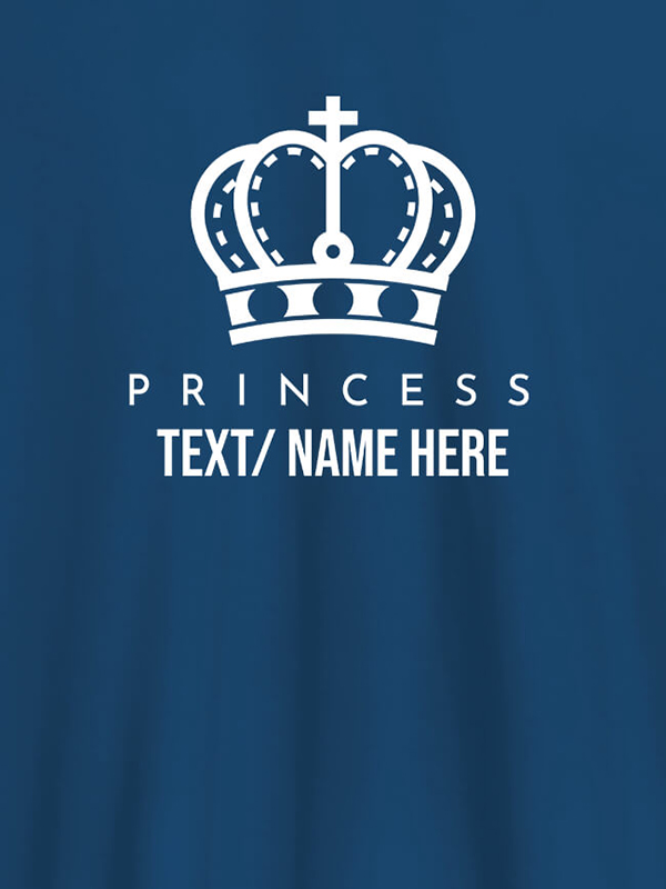 Custom Princess with Your Name On Customized Women Tees