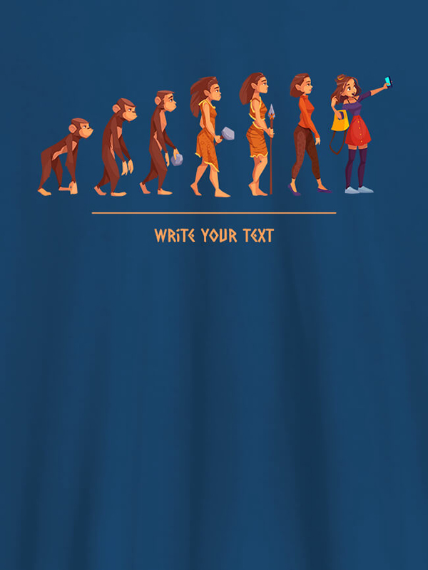 Custom Women Life Cycle with Your Text On Personalized T-Shirt for Women