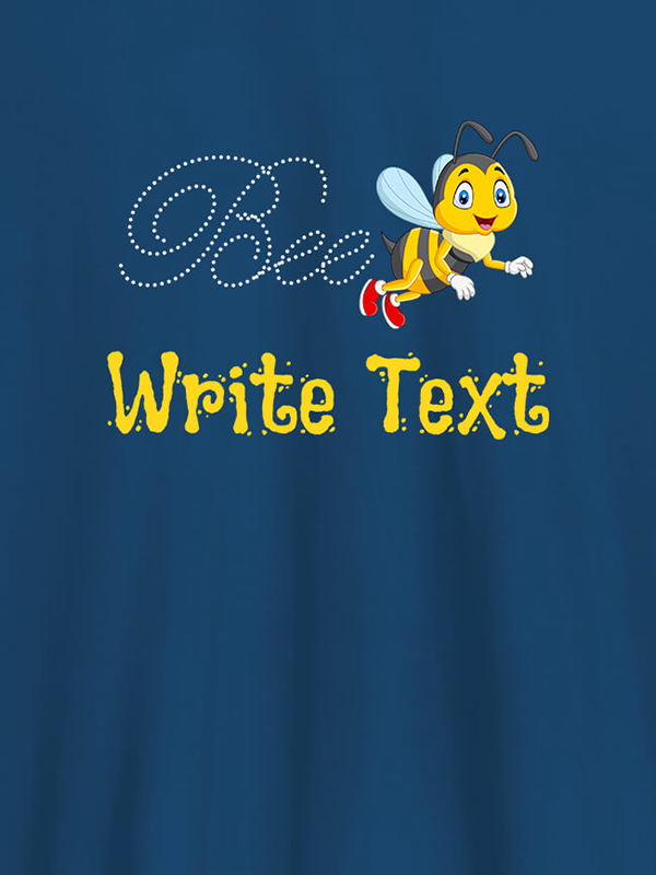 Custom Bee with Your Text On Customized Tshirt for Women