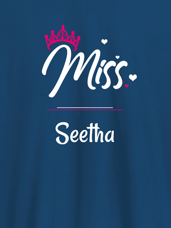 Custom Miss with Your Name On Customized Women Tees