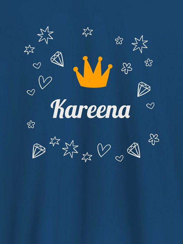 Custom Crown Design with Your Name On Customized Tshirt for Women