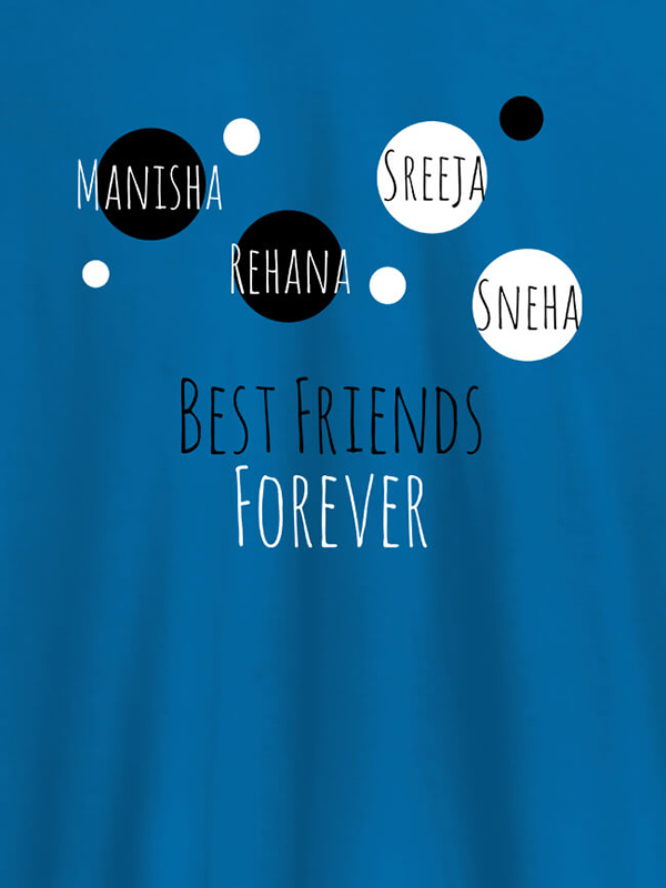 Custom Best Friends Forever Personalised Womens T Shirt