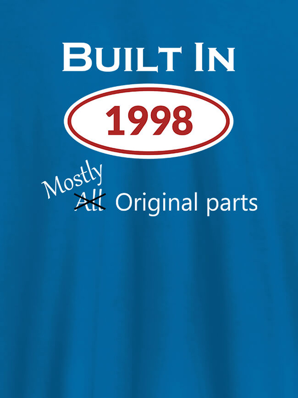 Custom Built In Year Mostly Original Personalised Womens T Shirt