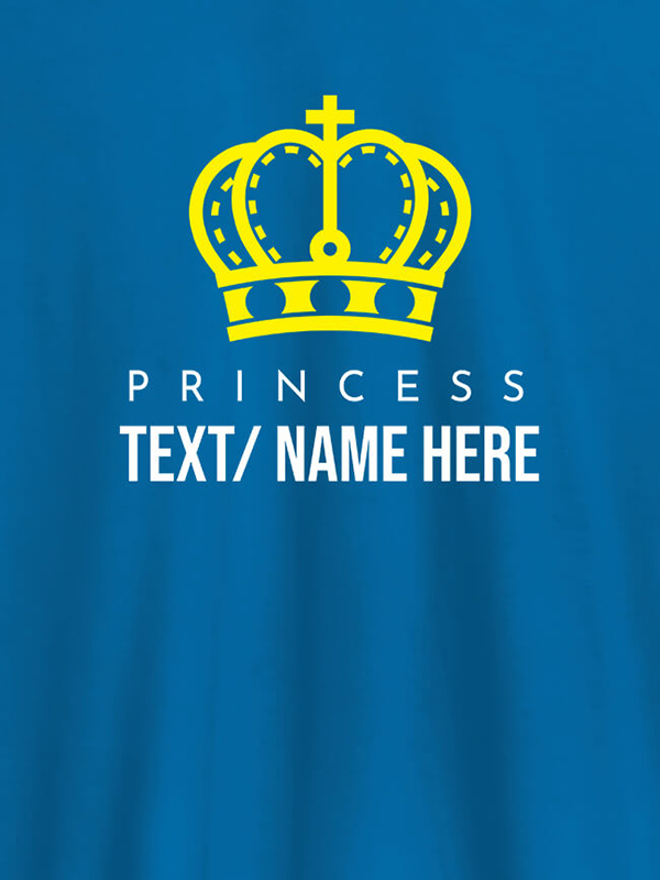 Custom Princess with Your Name On Customized Women Tees