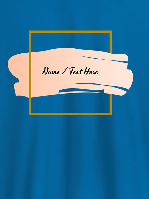 Custom Paint Brush Theme with Name On T-shirts For Women with Name, Text and Photo