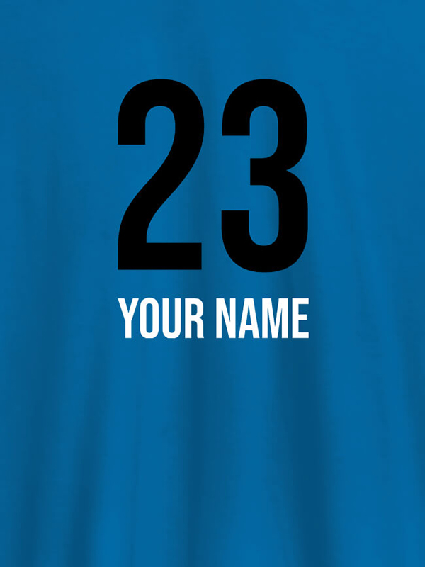 Custom Number and Name On Personalized T-Shirt for Women