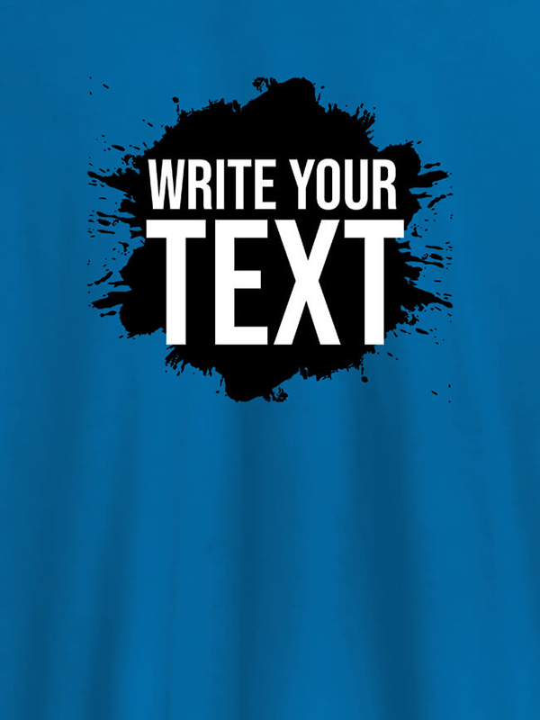 Custom Splash Design with your Name On Personalized Women Tshirt