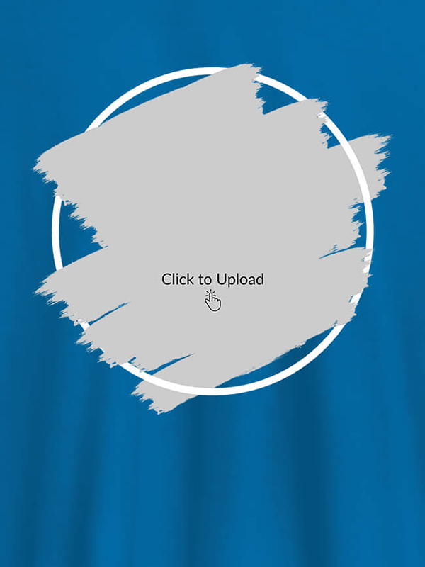 Custom Your Photo in Square Grunge Shape On Customized Women Tees