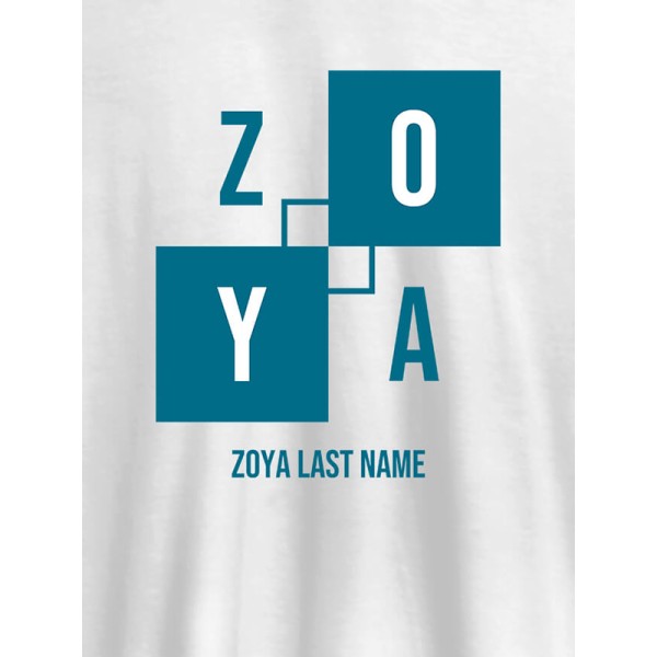 Personalised Womens T Shirt With Last Name