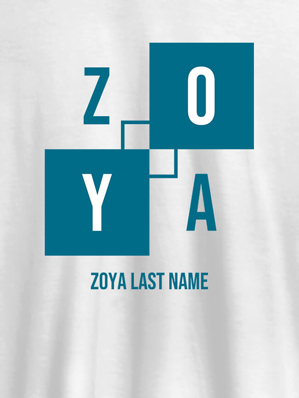 Personalised Womens T Shirt With Last Name