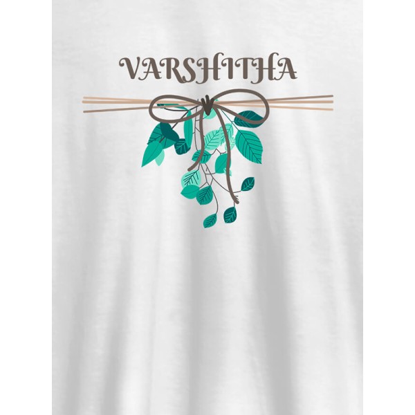Personalised Womens T Shirt Name With Knot Design