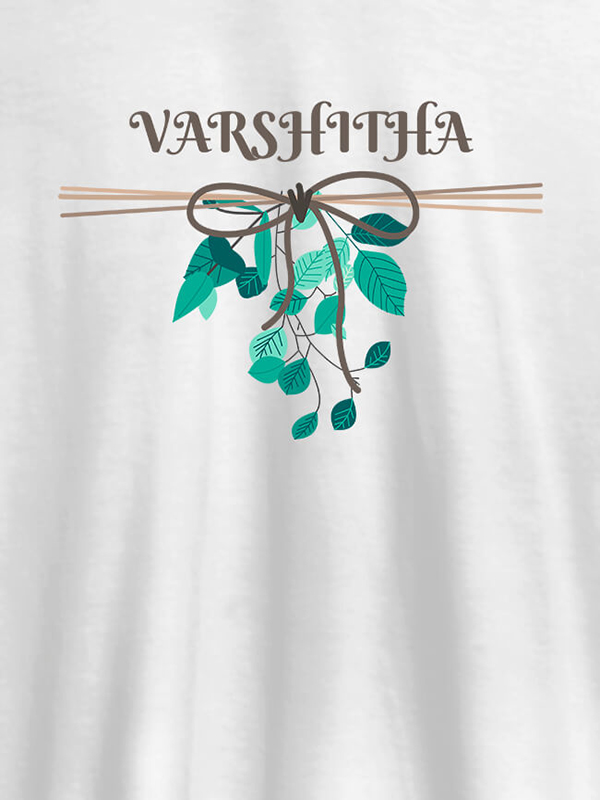 Custom Personalised Womens T Shirt Name With Knot Design