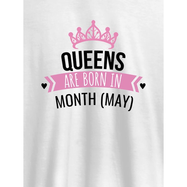 Queens Are Born In January Personalised Womens T Shirt With Name