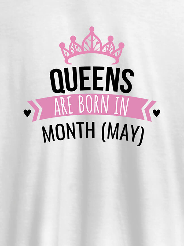Custom Queens Are Born In January Personalised Womens T Shirt With Name