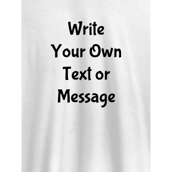 Pocket Text On Customized Women T-Shirt