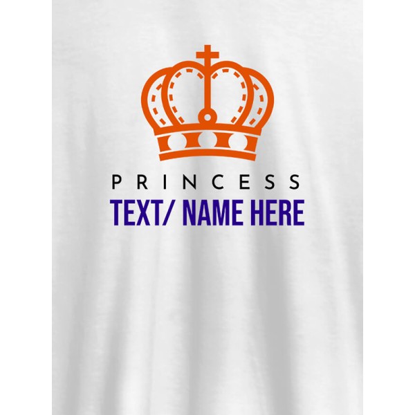 Princess with Your Name On Customized Women Tees