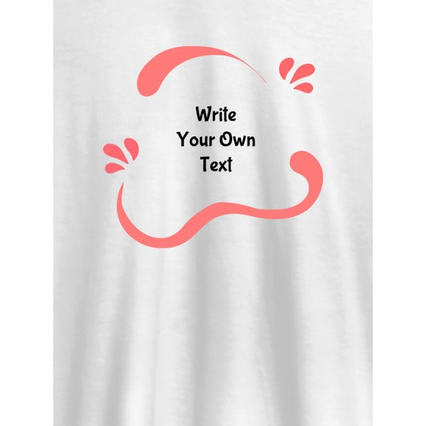 Uneven Wave Design with Your Name On Personalized Women Tees