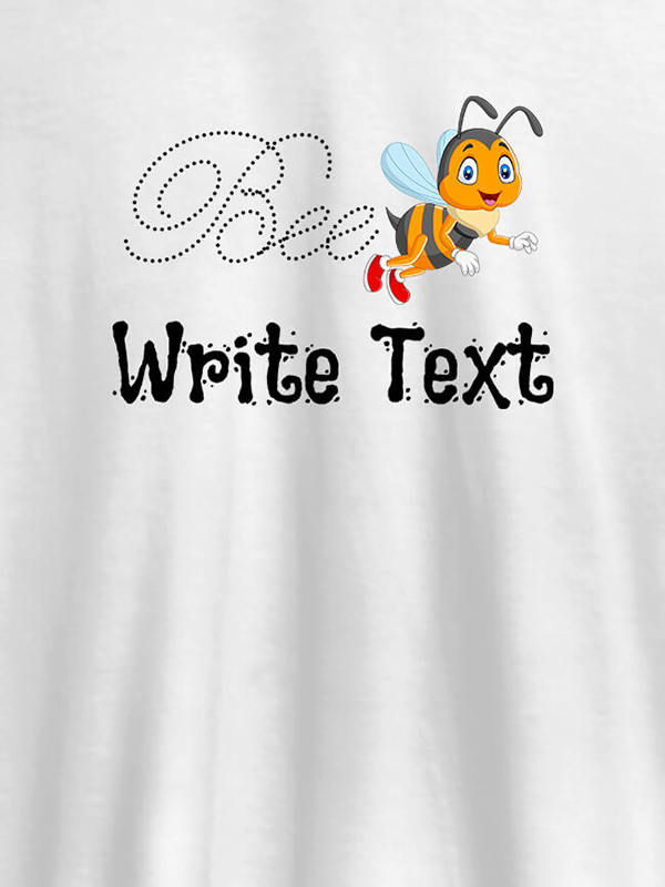 Custom Bee with Your Text On Customized Tshirt for Women