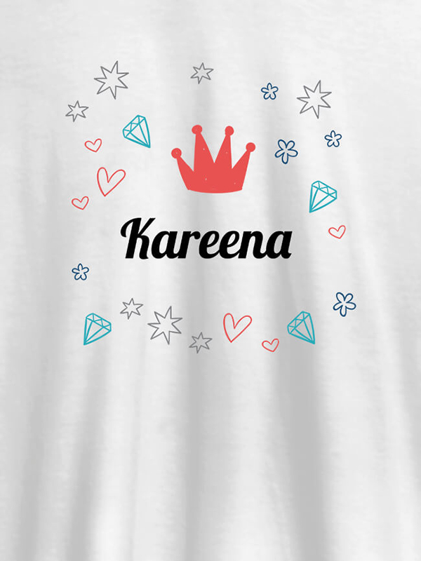 Custom Crown Design with Your Name On Customized Tshirt for Women