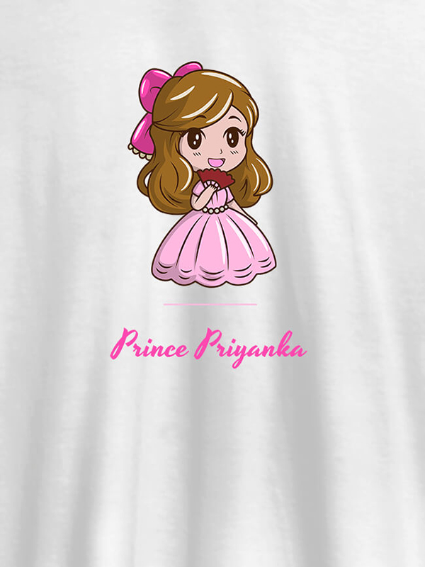 Custom Cute Princess with Your Name On Personalized Women Tees