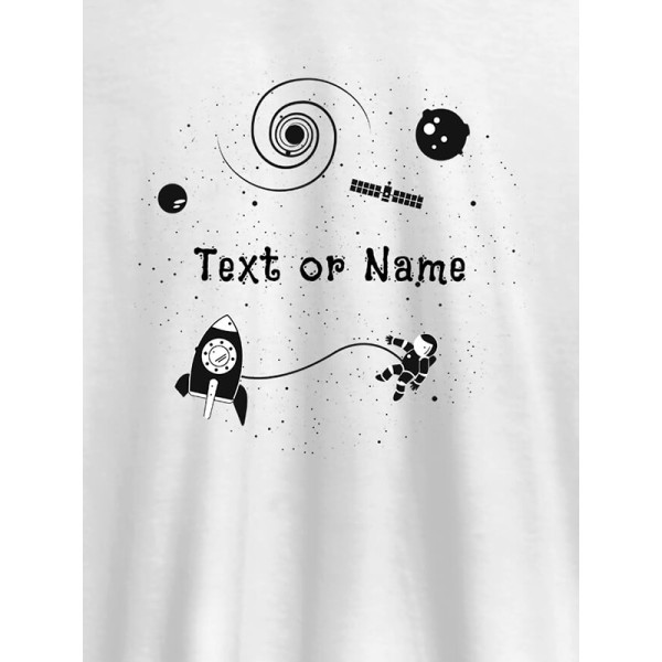 Women Astronaut with Your Name On T-shirts For Women with Name, Text and Photo Women Astronaut with Your Name On T-shirts For Women with Name, Text and Photo