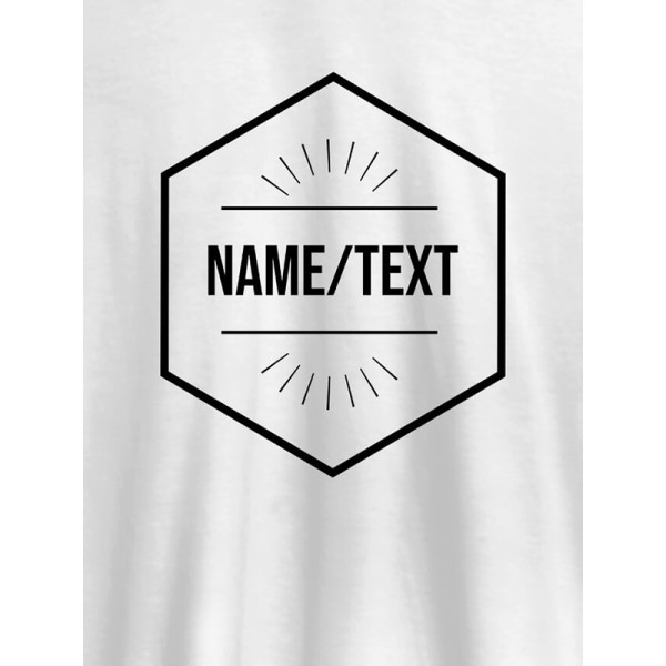 Simple Design with Name On Personalized Women Tees