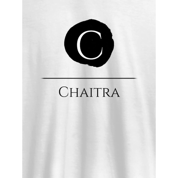 Alphabet with Name Design On Customized Women T-Shirt