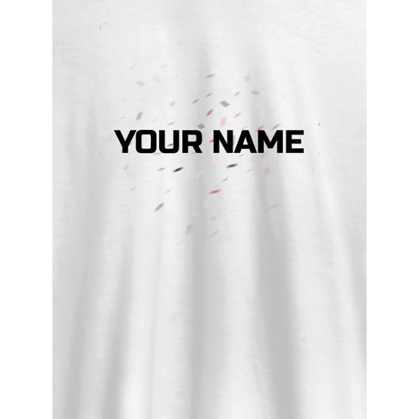 Blast Design with Your Name On Customized Womens T-Shirt
