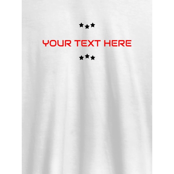 3 Stars with Your Name On Customized Tshirt for Women