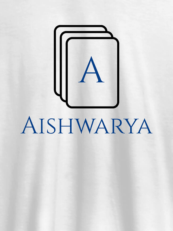 Custom Playing Cards with Initial and Name On Personalized Women Tees