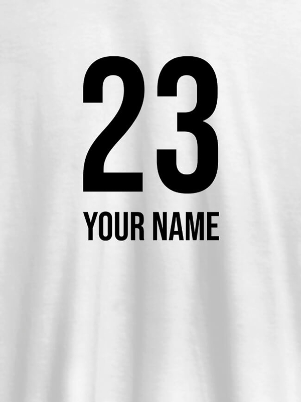 Custom Number and Name On Personalized T-Shirt for Women