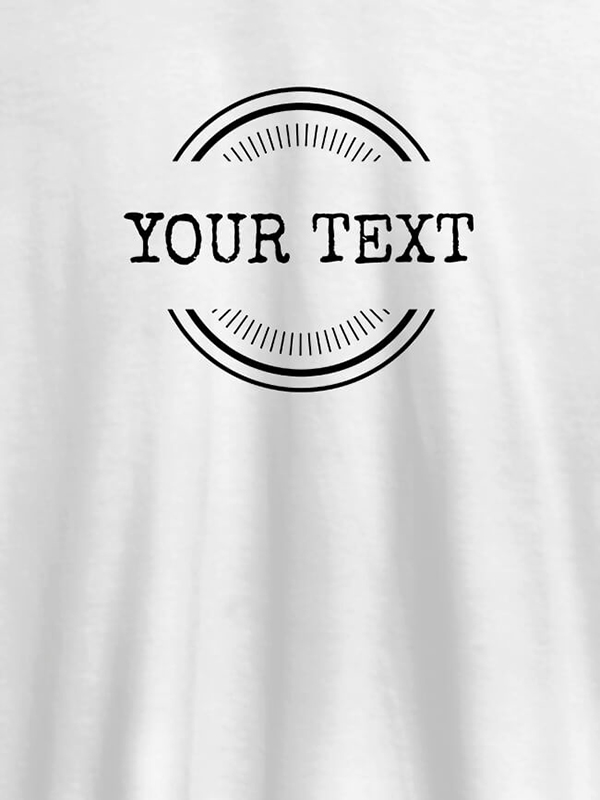Stamp Theme with Your Name On Women T Shirts with Name, Text, and Photo