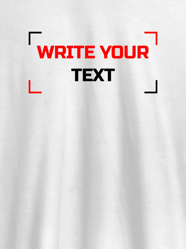 Custom Write Your Text On Customized Tshirt for Women