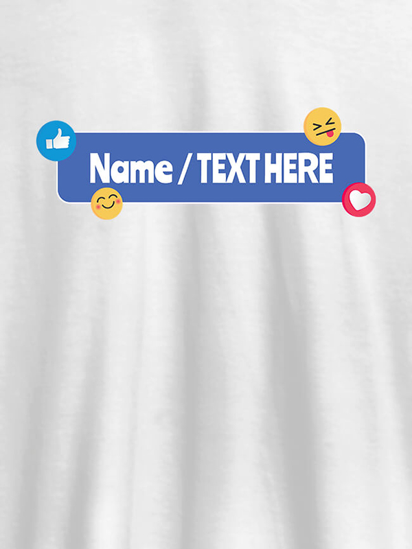 Your Name with Emojis On Customized Womens T-Shirt
