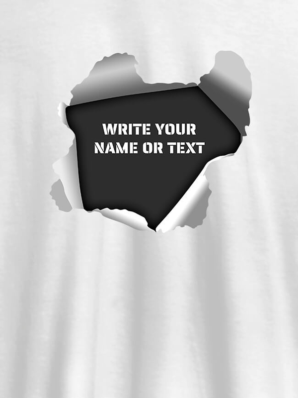 Custom Explode Design with Your Name On T-shirts For Women with Name, Text and Photo