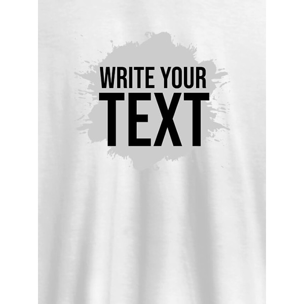 Splash Design with your Name On Personalized Women Tshirt