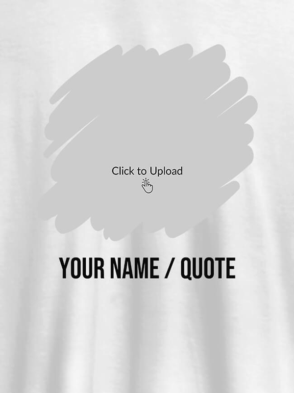 Custom Your Photo in Circle Grunge Shape On T-shirts For Women with Name, Text and Photo