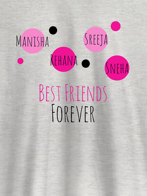 Custom Best Friends Forever Personalised Womens T Shirt