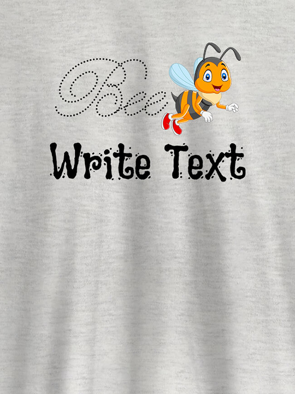 Custom Bee with Your Text On Customized Tshirt for Women