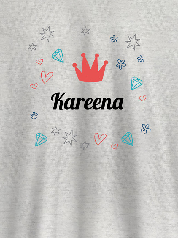 Custom Crown Design with Your Name On Customized Tshirt for Women