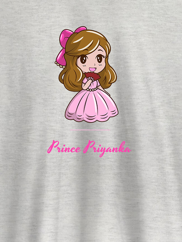 Custom Cute Princess with Your Name On Personalized Women Tees